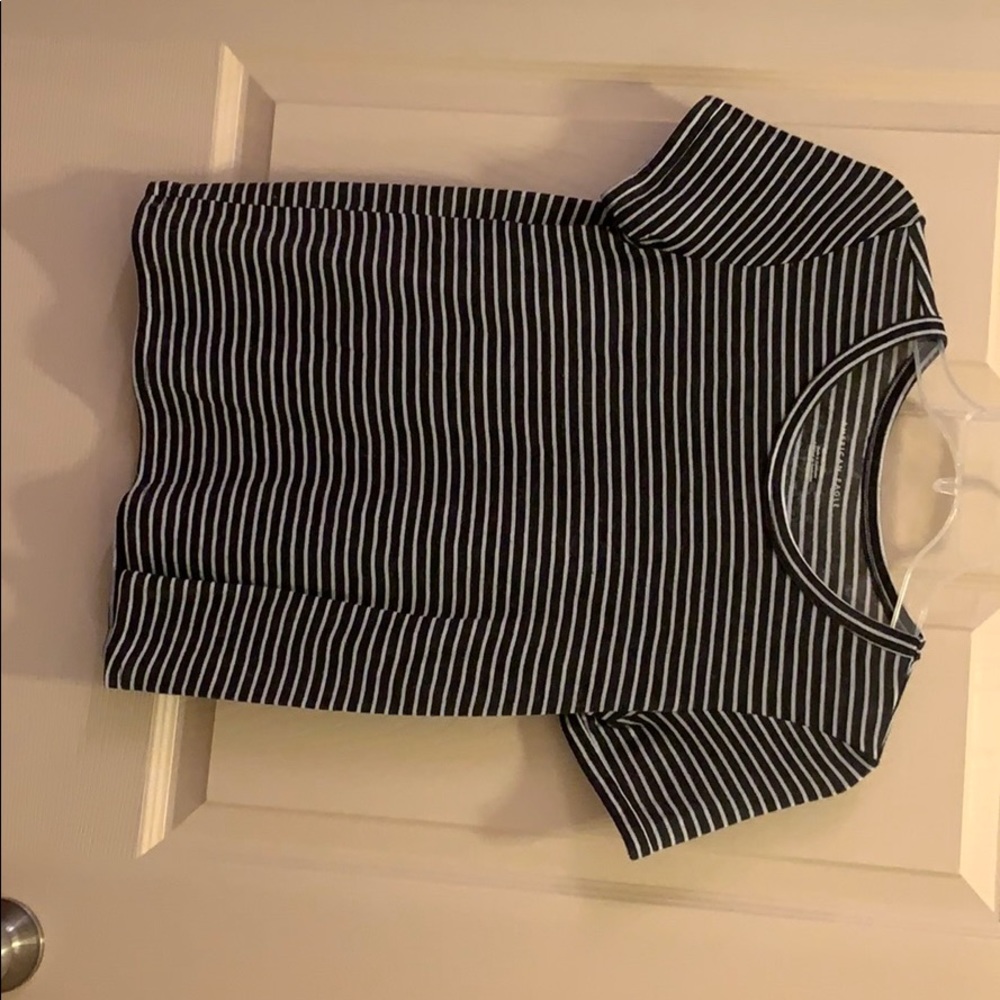 Striped short sleeve shirt